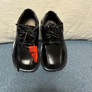 Deer Stags Black Kids Dress Shoes
